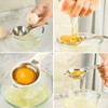 Premium Stainless Steel Egg Separator, Food-Grade Yolk White Filter, Durable