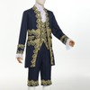 CAMDOM Mens Victorian Costume Suit Medieval Rococo Court Style Prince