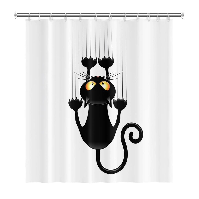 SDOTPMT 122 x 183 cm Black Cat with Sharp Paws