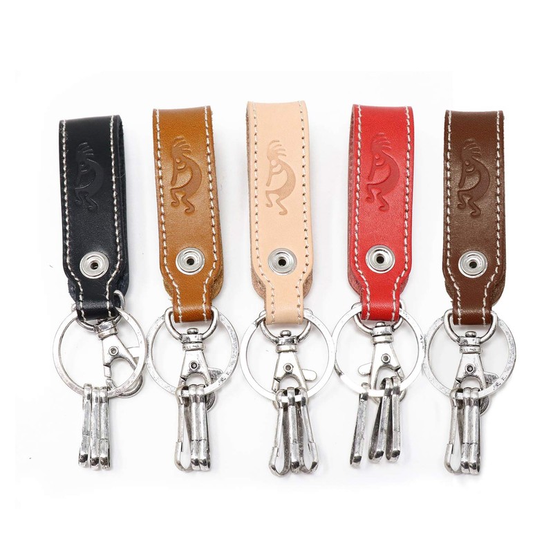 H.N.Z Native American Leather Men's Key Chain Concho Kokopelli Keychain