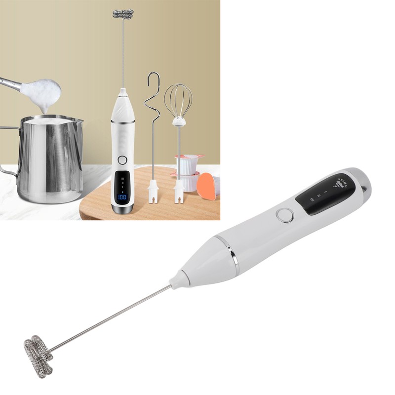 Handheld Electric Milk Frother Wireless Portable Handheld Milk Foam Maker