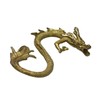 DMtse Chinese Feng Shui Brass Dragon Golden Color Lucky Figurine