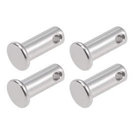 METALLIXIITY Clevis Pins 8mmx20mm 4pcs Single Hole Flat Head 304 Stainless Steel Fastener Pins for Metal Device Furniture Installation Industrial DIY
