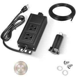 Garbage Disposal Air Switch Kit, Garbage Disposal Button, Kitchen Garbage Disposal Switch Button, Sink Top Waste Disposer On/Off (Brushed Stainless Steel)