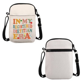 VAMSII RD Registered Dietitian Gift My Registered Dietitian Crossbody Bag Nutritionist Travel Bag Dietitian Graduation Gift (My Registered Dietitian C C)