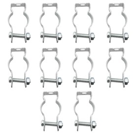 LQ Industrial 10PCS Metal Tube Clamps Galvanized Steel Pipe Hangers 3/4 Inch Rigid Fitting Mounting Clip for Wiring Electrical Installations
