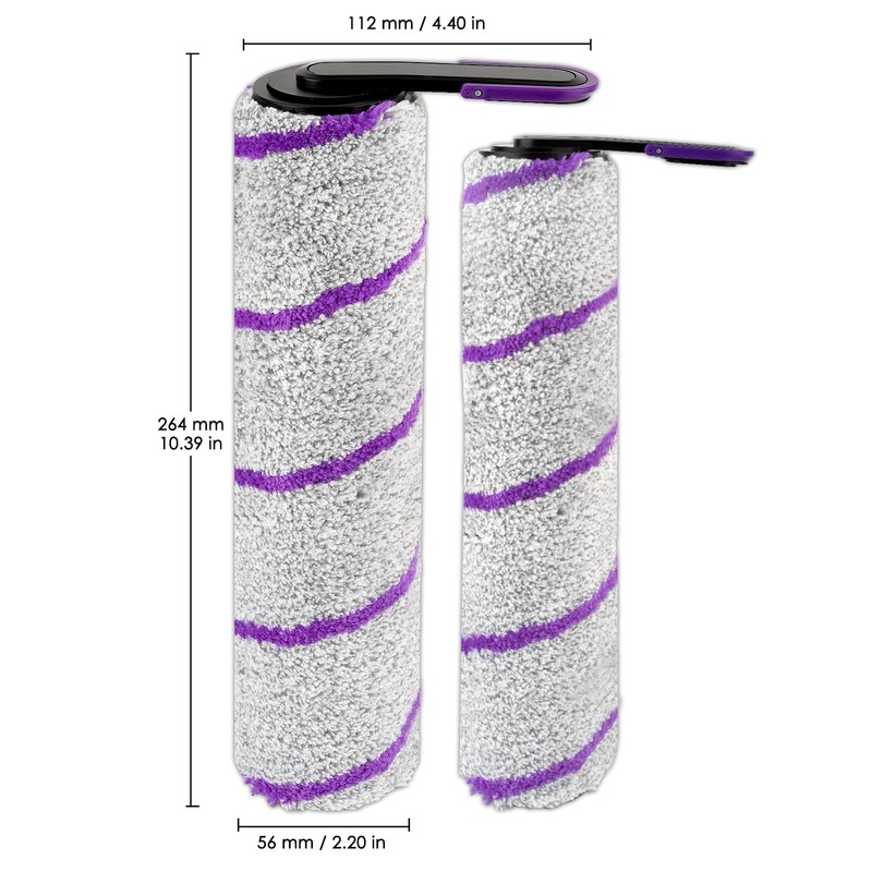 (2 Pack) S20 Pro Replacement Brush Rollers for Narwal S20
