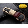 Cerbery® Elegant Leather Keyring with Rings and Gift Box |