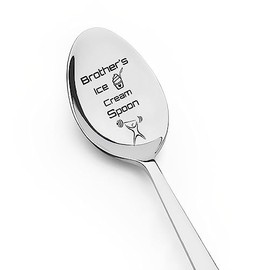 Ice Cream Spoon for Brother Birthday Gifts for Men Cute Graduation Gifts for Brothers Presents for Big Brother Gifts from Sister and Brother in Law Gifts Funny Gifts for Little Brother Present