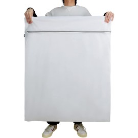 J.K.T Laundry Net Laundry Net for Futons, Extra Large, Fine Lines, Washing Machine, Washing, Duvet Cover, Blanket, Curtain, Large Net, Prevents Damage, Durable, Square Shape, Large, Size 35.4 x 43.3 inches (90 x 110 cm), Home Storage, 1 Piece