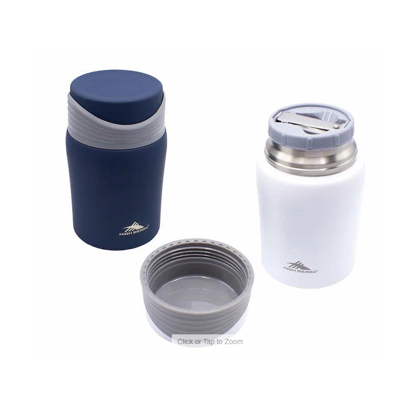 High Sierra Stainless Steel Food Jars, Set of 2, Blue