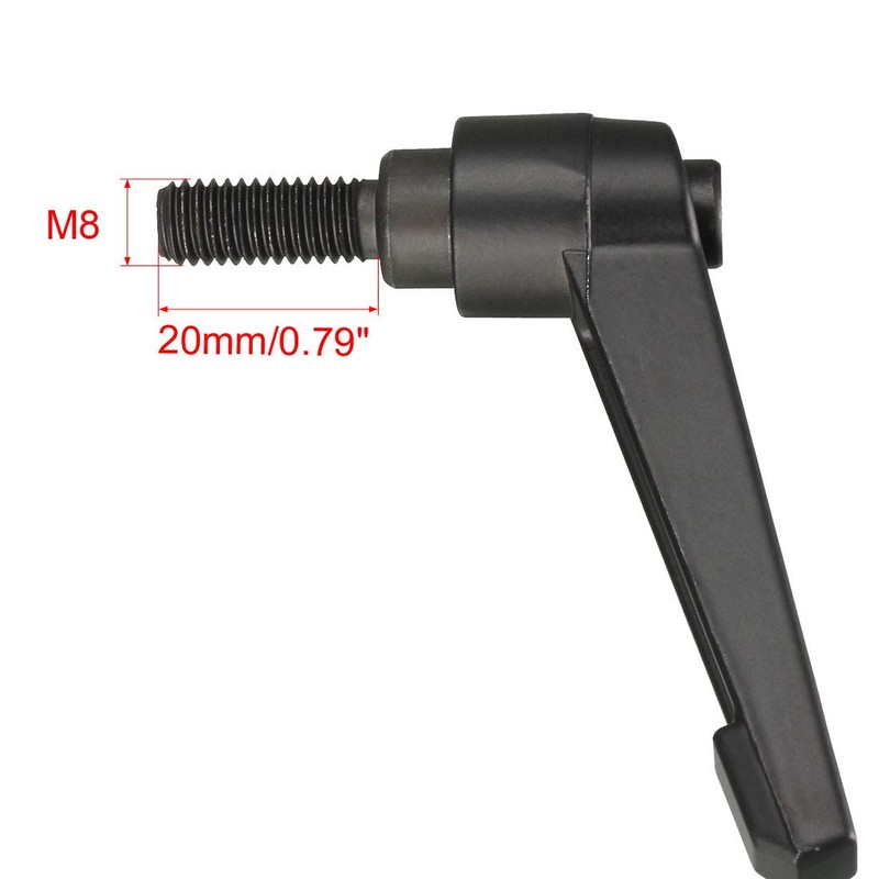 sourcing map M8 x 20mm Handle Adjustable Clamping Lever Thread