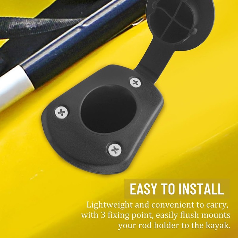 WMYCONGCONG 2 PCS Plastic Flush Mount Fishing Boat Rod Holder