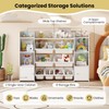 Costzon 56'' Kids Toy Storage Organizer with 8 Removable Bins,