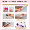 Uñas postizas acrílicas gruesas de gel, cortas, ovaladas, estilo almendra,