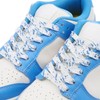 DANHUA Flat White Blue Shoelaces 47 inch for Sneakers Art