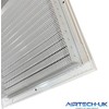 AirTech-UK Aluminum Return Air Grille Fixed Louvre White Powder Coated