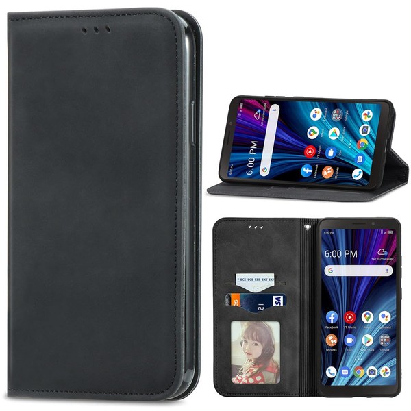 BaiFu Gentle Leather Case for HMD Pulse Pro, Magnetic Closure