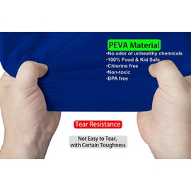 Dark Blue Plastic Tablecloths 3 Pack Disposable Table Covers 54 x 108 Inch Shower Party Tablecovers PEVA Vinyl Table Cloths for Rectangle Tables up to 8 ft and Picnic BBQ Birthday Wedding Banquet