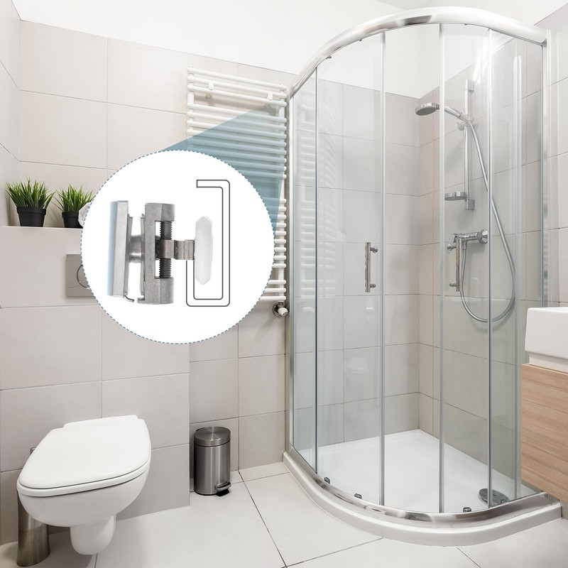 sourcing map 4 Pcs 25mm Double Shower Door Rollers 304