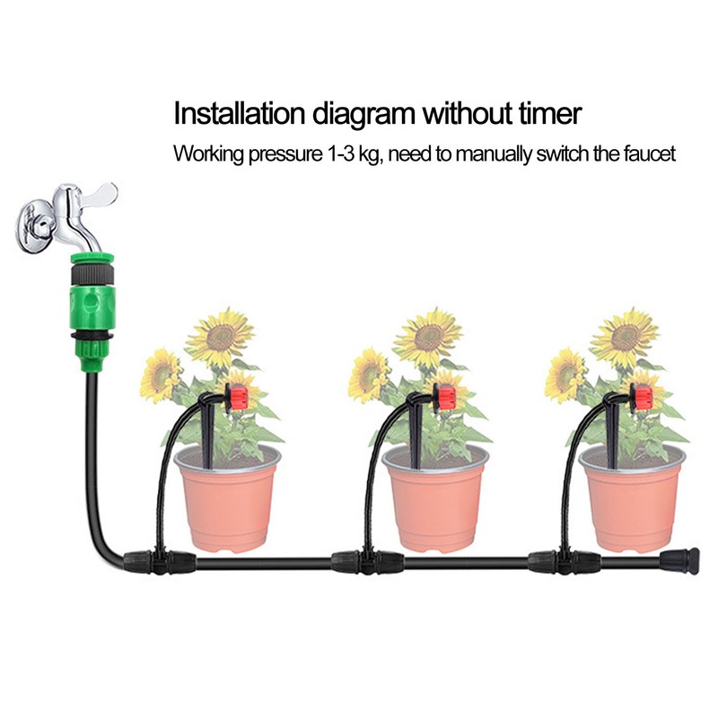 20M 4/7 Hose Garden Irrigation System Automatic Drip Irrigation Kit