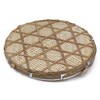 Covered Bamboo Serving Food Tent Basket Hand Woven Round Food