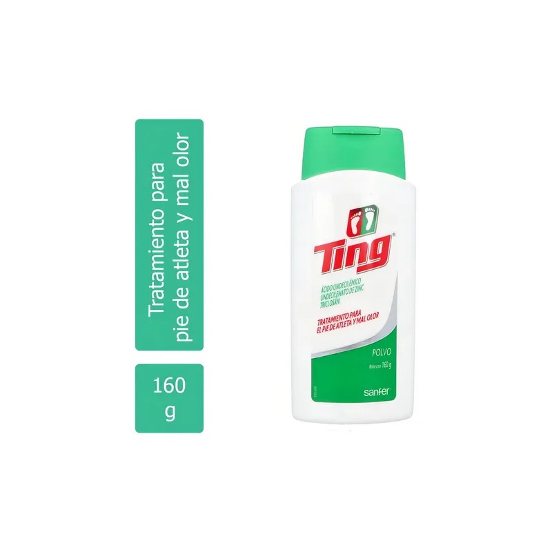 Polvo Ting Antimicótico para Pie de Atleta 160g