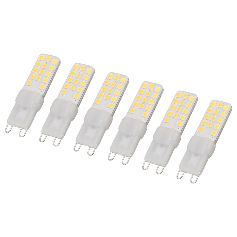 6PCS G9 LED Light Bulb Dimmable 5W 450LM 28 Beads