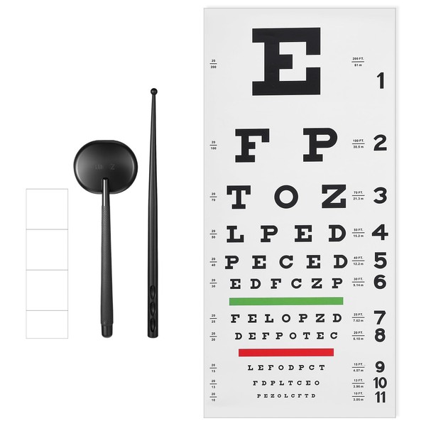 QFGasre Snellen Eye Chart Wall Chart Eye Exam Charts with