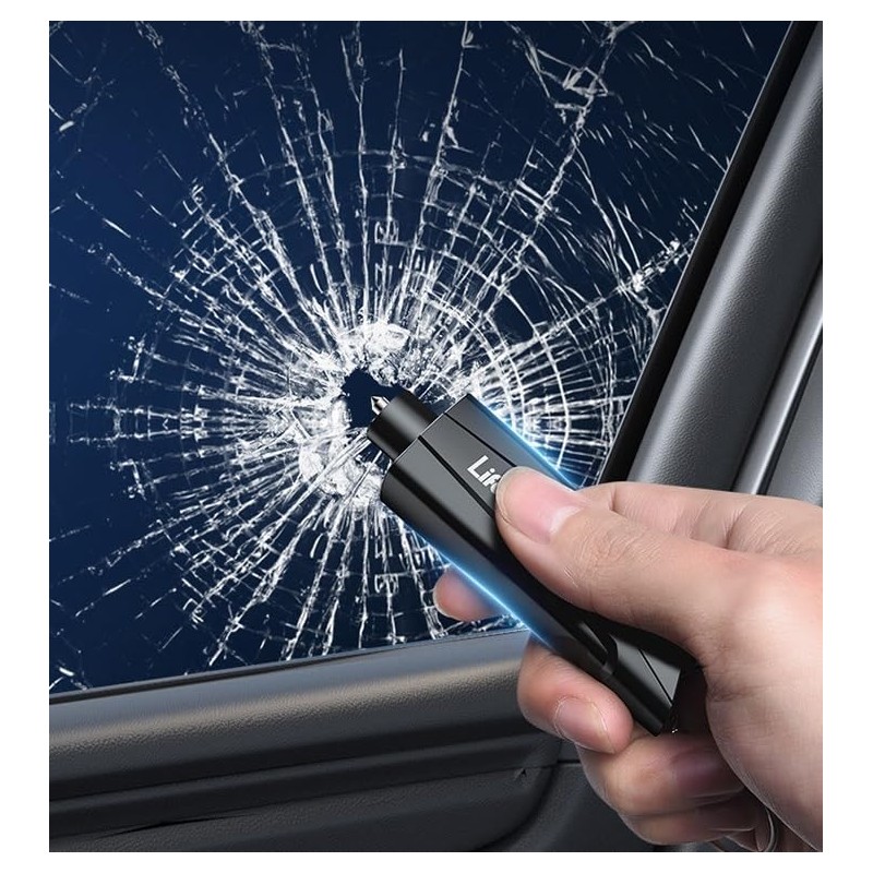 Window Breaker Seatbelt Cutter,Mini Glass Breaker, 3 Pack Car Escape
