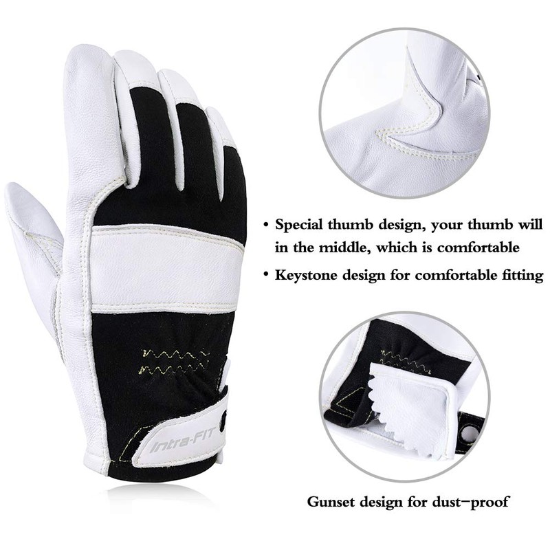 Intra-FIT TIG Welding Gloves with Short Cuff, Premium Grain Goatskin,