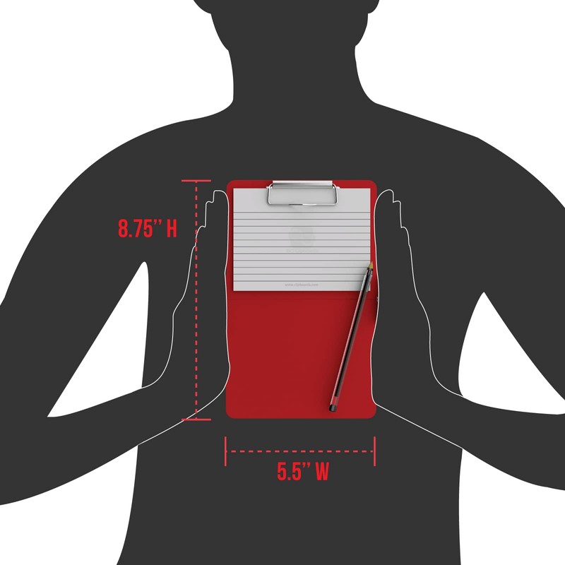 Red Mini ISO Clipboard