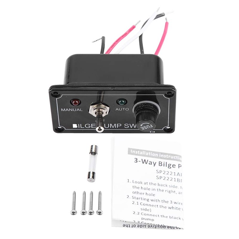 Bilge Pump Control Panel, Bilge Pump Switch for Marine Boats,