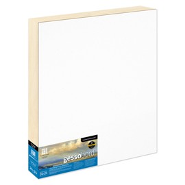Ampersand Art Supply Gesso Wood Painting Panel: Museum Series Gessobord, 24" x 24", 2 Inch Cradled Profile