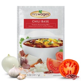 Mrs. Wages Chili Base Canning Mix | Easy-To-Use | Simple Homemade Chili | Great Flavor | Easy To Freeze or Serve Fresh | 5 oz Packet (Value Pack of 12)