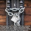 80cm Bicycle Chain Lock, Durable Padlock and Chain, Security Chain