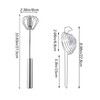 MYTOAU 2PCS Egg Separator Stainless Steel Egg Whisk, Stainless Steel