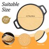 200 Pcs Non-Stick 16 Inch Round Parchment Paper Brown Natural