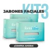 Kit 3 Jabón Bicarbonato 100 G. Hidrata Tu Rostro Facial