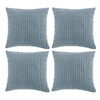 Fancy Homi 4 Packs Boho Light Blue Decorative Throw Pillow
