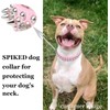 Oiltomn Adjustable Leather Spiked Studded Dog Collars Small Medium Large