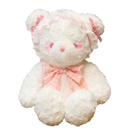 Plush Animal Doll 45cm Super Soft Comfortable Touch Cute Stuffed Animal Toy for Kids Pink Bear