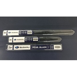 Subaru 2013-2017 Crosstrek Front & Rear Windshield Wiper Blade Set Genuine OEM