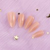 AFGHOUZ Artificial Press on Nails Medium Almond, Full Cover Glue