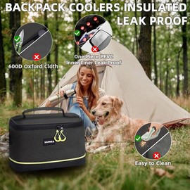 Backpack Coolers Insulated Leak Proof for Women Men, Multiple Sizes Cooler Backpack Insulated Waterproof. Lightweight Soft Cooler Bag for Beach Travel Outdoor Camping Picnic Green