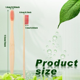 Sieral 12 Pcs Bamboo Toothbrushes Charcoal Toothbrushes Soft Bristle Toothbrush Natural Manual Toothbrushes for Toddler Teens Kids Adults Home Travel, Individually Wrapped Colorful, General Style