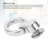 20Pcs D Ring Rivets 13x7mm 360 Degree Rotation Screw Stud