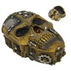 Steampunk Inspired Skull with Nuts and Bolts Lidded Trinket Box