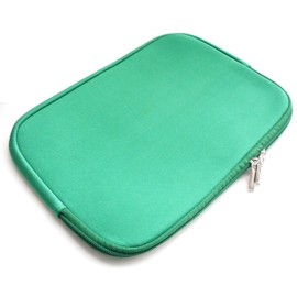 Emartbuy Green 13-15 Inch Water Resistant Neoprene Soft Zip Case Cover Sleeve & Zip Compatible with Laptops Listed Below