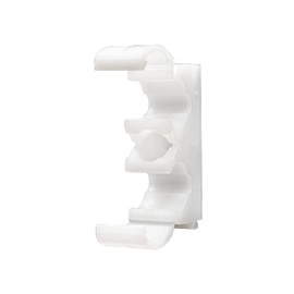 Talon - 15mm Double Hinged Pipe Clips - Pack of 50 - Natural - Single Central Screw Fixing - Temperatures Up to 85°C (185°F) - for Use On Plumbing, Gas and Air Conditioning Pipe - UV Stabilized